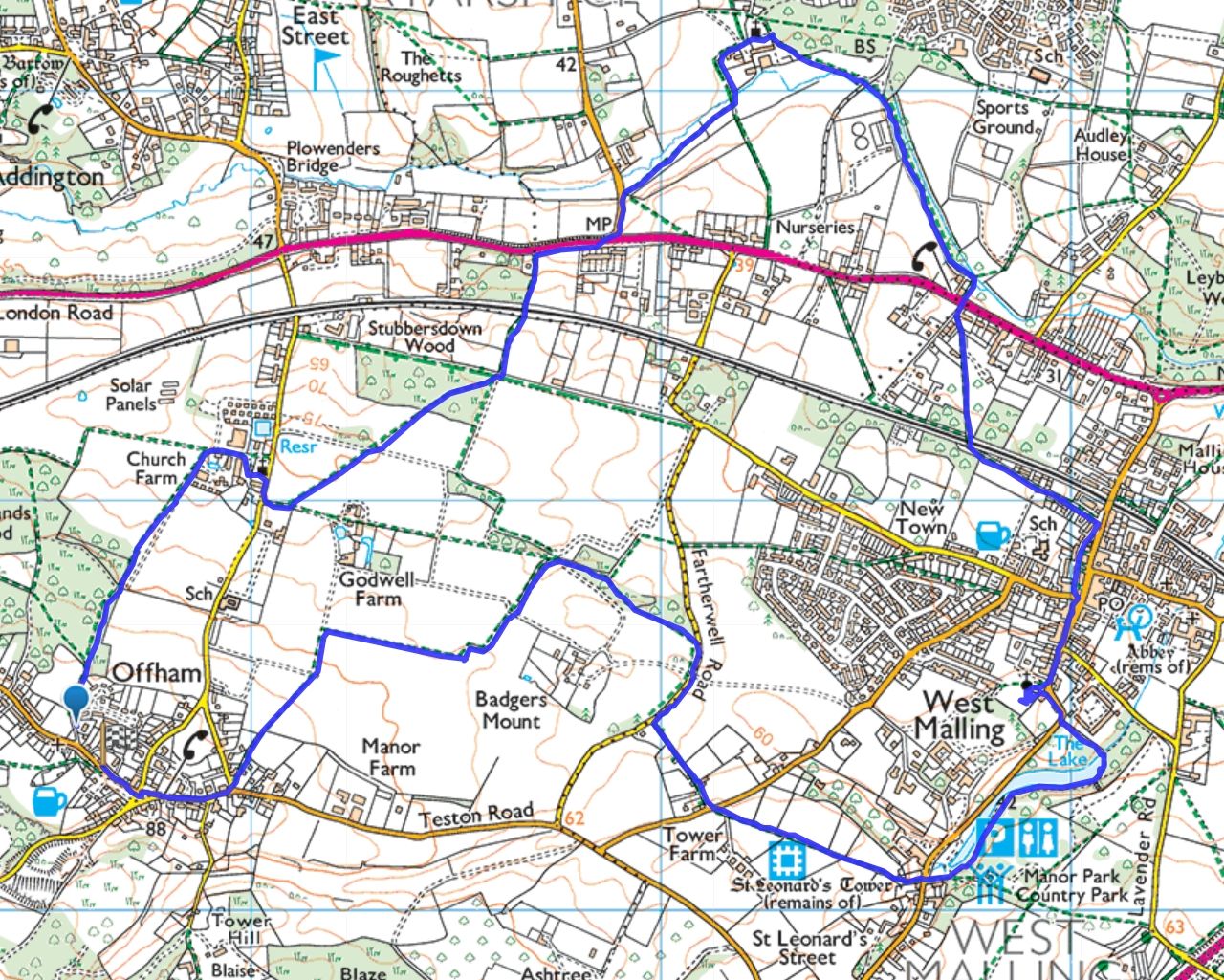 Lost and Found route map